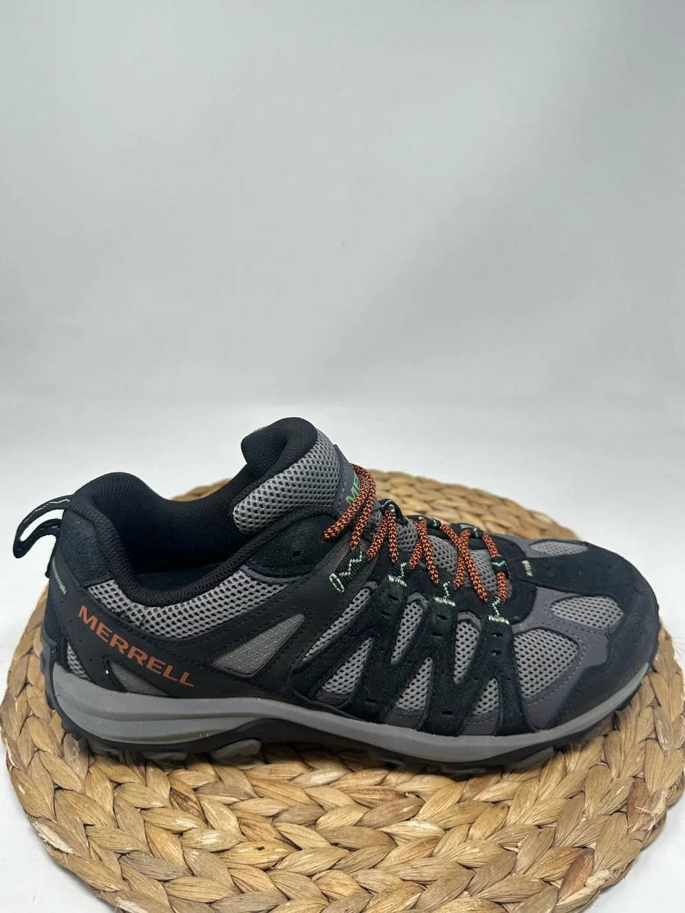 Merrell Accentor 3 Hiking Shoe Grey Black Orange Size 10 Men's